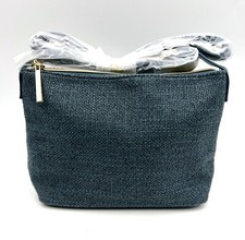 New Lancome Crossbody with Strap Cosmetic Makeup Zipper Bag  Grayish Green