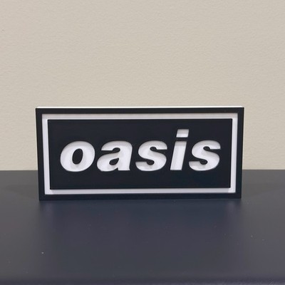 OASIS Decor Sign 3D Printed Display
