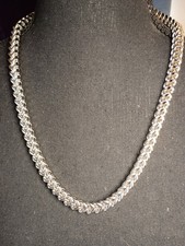 Men's Stainless Steel Necklace France Chain 2/8" Thick, 23" Length High Polish
