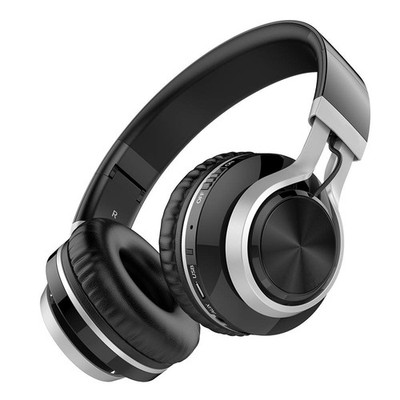 Wireless Headphones Foldable Headset w Mic Hands-free Earphones for Smart Phones