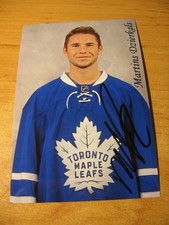 Martins Dzierkals -Latvia  - Toronto Maple Leafs  -  SIGNED PHOTO - de