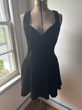 Betsey  Adam By Linda Bernell 80s/90s Vintage Black Velvet Party Prom Dress