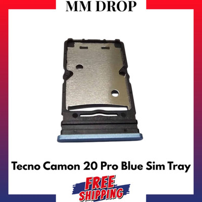 Für Tecno Camon 20 Pro Ersatz Sim Tray Halter Slot (blau) - UK Ware