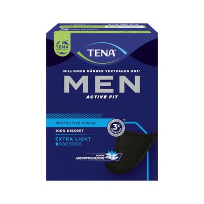 8x TENA Men Active Protective Shield Extra Light Inkontinenzeinlage | Packung
