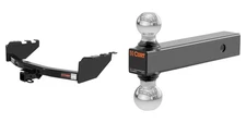 CURT Trailer Hitch Tow Cargo Kit 2in Receiver Class 4 & Ball Mount - 14301 45002