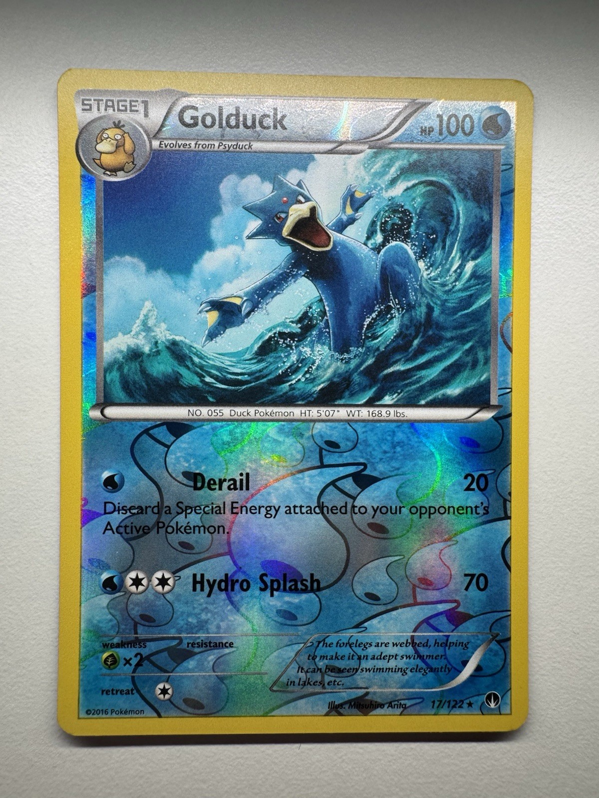Pokémon TCG Golduck Reverse Holo 17/122 Breakpoint Near Mint