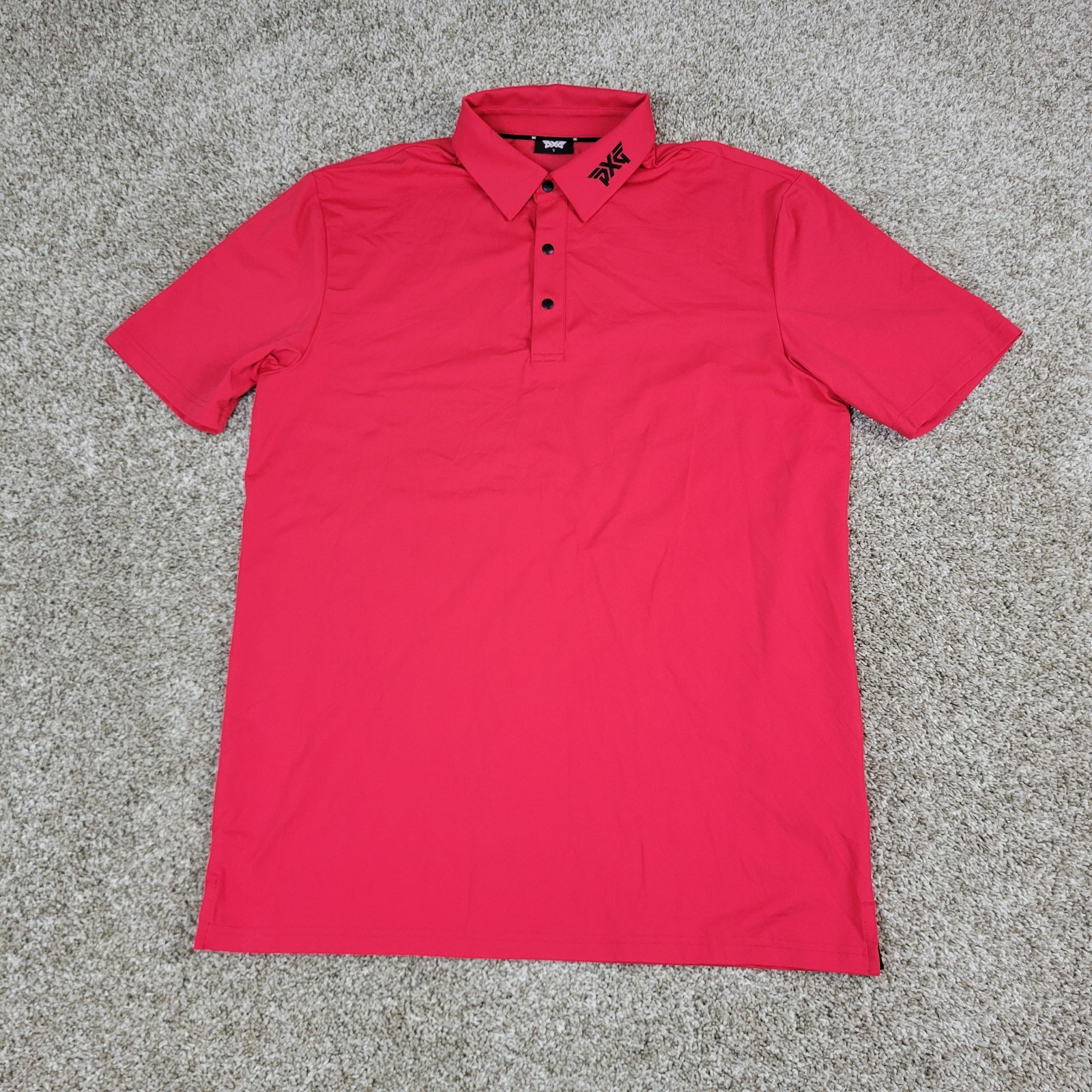 PXG Mens Small Solid Red Snap Performance Stretch… - image 2