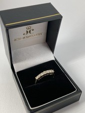 18ct Yellow Gold Diamond Half Eternity Ring JCH Jewellery Size N 1/2