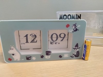 Mumin Flip Clock Tischuhr Retro Little My Wandmontage Selten
