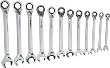 12 Piece Reversible Ratcheting Combination Wrench Set | Metric | 12 Point | 9620