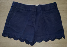 CREWCUTS CREW CUTS GIRLS SIZE 10 DARK BLUE SHORTS SCALLOPED EDGE LEG NICE 