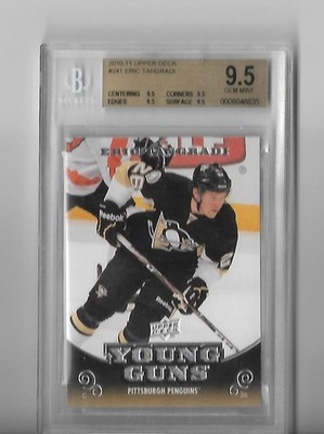 2010-11 Upper Deck #241 Eric Tangradi YG RC Pittsburgh Penguins Beckett 9.5