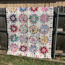 Vintage Scrappy Star Cutter Quilt