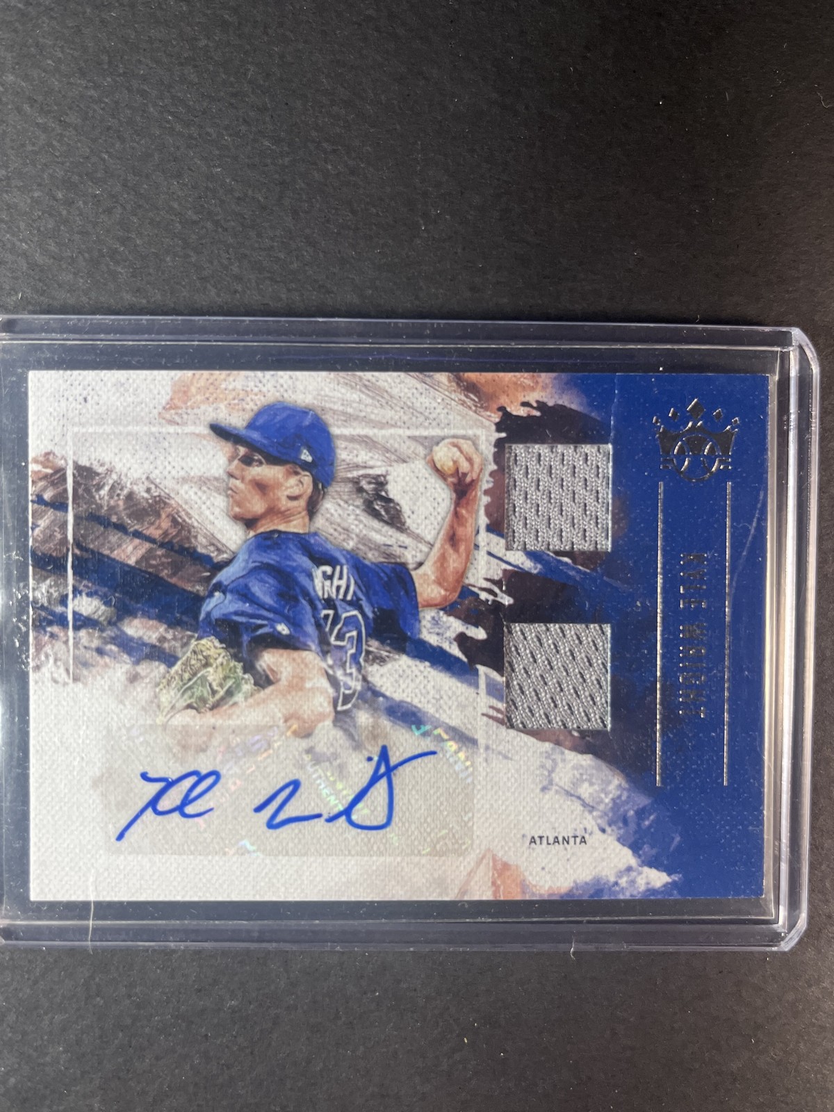 2019 Panini Diamond Kings - Dk Material Signatures Kyle Wright #DMS-KW 