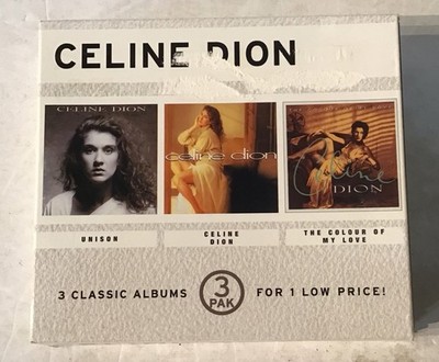 CELINE DION Unison The Colour Of My Love & S/T 3 CD Pak Cube RARE Classic Albums
