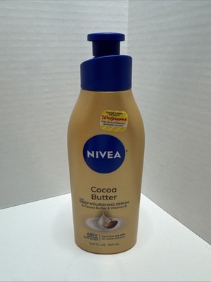 NIVEA Cocoa Butter 48HrMoisture Body Lotion 16.9 fl oz Deep Nourishing Serum