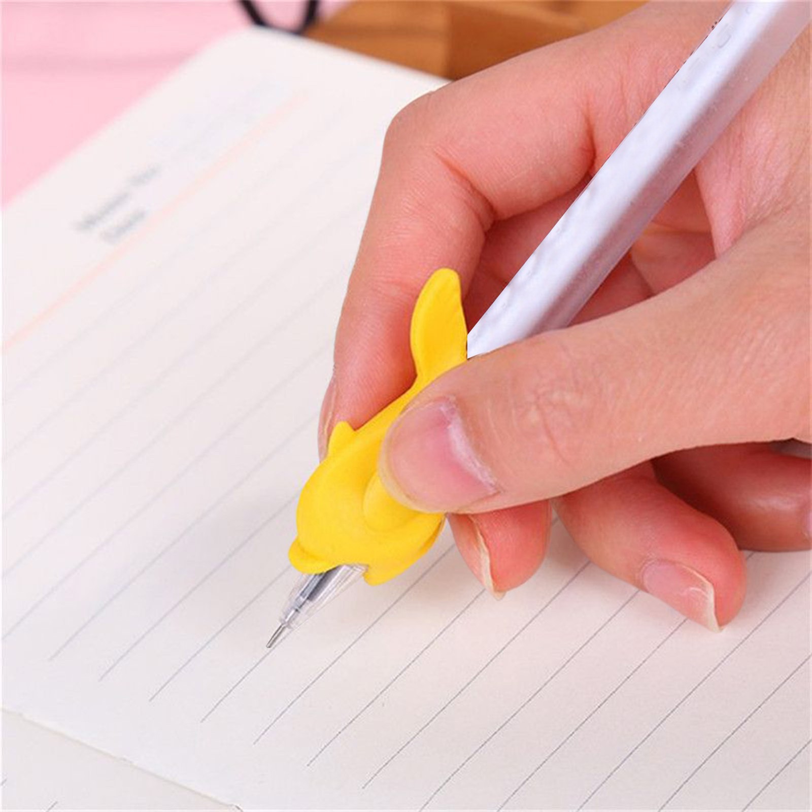 Pencil Grippers Silicone Dolphin Writing Aid Tools Soft Pencil Grips Valuable