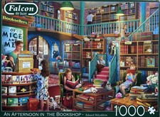 *An Afternoon in the Bookshop ^COMPLETE^ Jigsaw Puzzle 1000 Pieces FALCON Jumbo