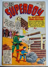 Superboy #95 en muy buen estado 1962 Imaginary Story Super Family de Krypton Silver Age DC Key