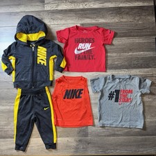 NIKE Toddler Boys T-Shirts/ Jacket w/pants Set Size 12-18 Months Bundle