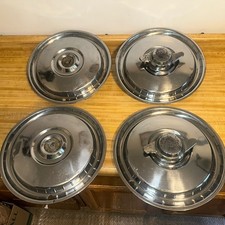 1955-56 Ford Wheel Covers Hubcaps 15 2 Stock 2 Spinners Used Hub Caps 55 -56