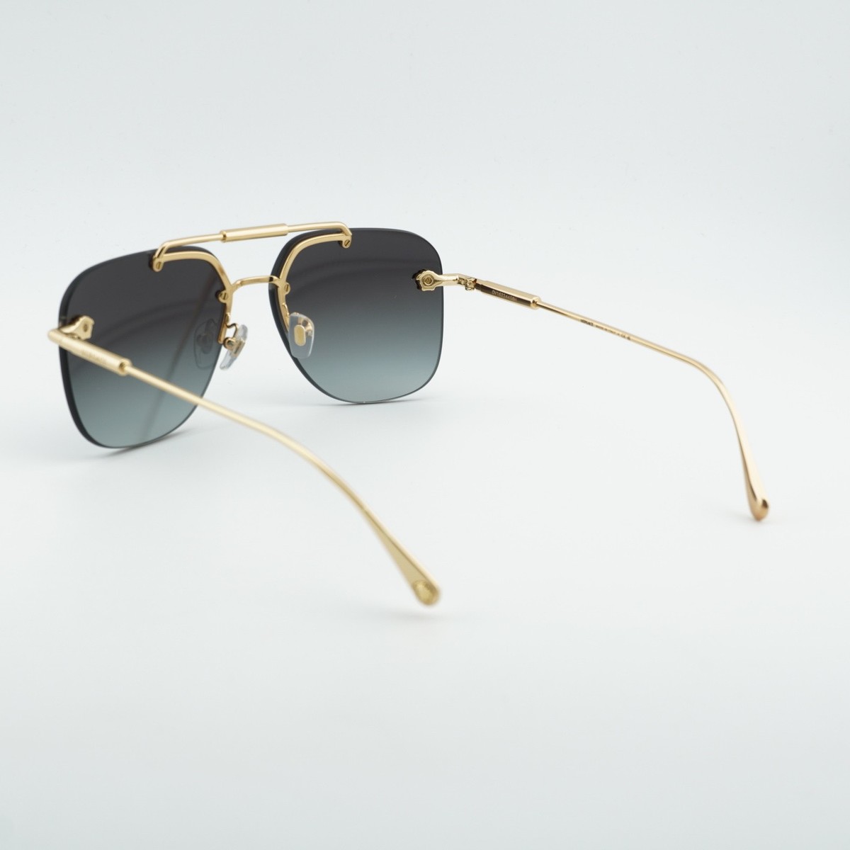 Versace Women Sunglasses Gold Grey Gradient Pilot VE2296 100284 NEW AUTHENTIC Versace VE2296 1002/84 Sunglasses - Pretavoir main image 3