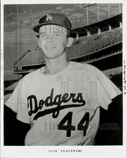 Press Photo Dick Tracewski, Los Angeles Dodgers Baseball - kfx12904