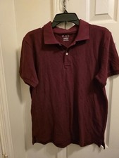 Boy Children Place uniform shirt, Burgundy, Size XXL 16 Husky