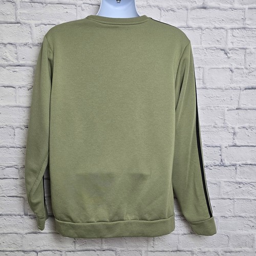 Adidas Sweatshirt Mens Size Large Green Logo Long Sleeve Crew Neck - Bild 2 von 19