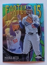 Mookie Betts 2025 Topps Chrome- Fortune 15 Insert Card #F15-5 LA Dodgers ⚾️
