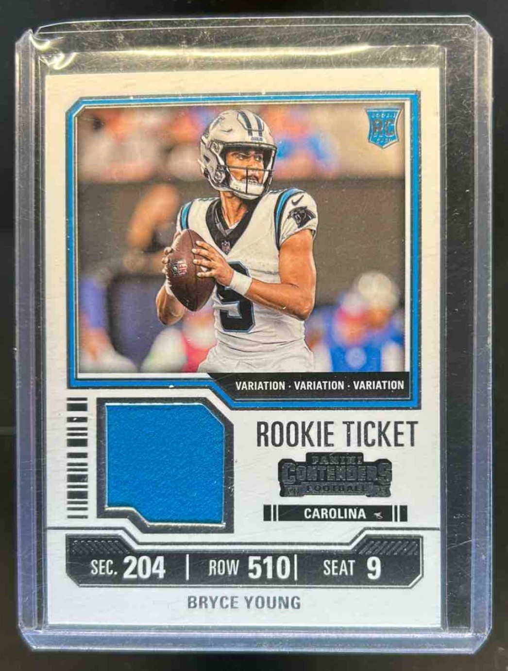 2023 Contenders Bryce Young Rookie Ticket Swatches Variation Jersey RC #TS41V
