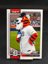 2026 Topps Series 1 Celebration Mascots  PAWS  DETROIT TIGERS  #M-15