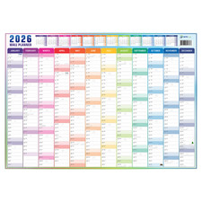 Wall Planner 2026 A2 (59x42cm) Full Year Jan-Dec 2026 British Made Folded