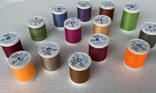 Lot Of 15 Dual Duty All Purpose Polyester Thread, 125 yards, Multi Color  New