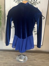 GK Velvet Ice Skating Dress, Long Sleeve, Childs Size Large