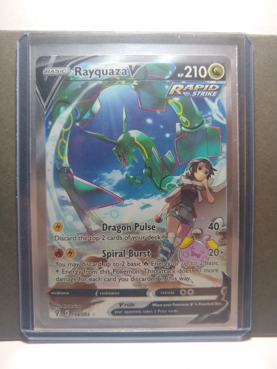 Rayquaza V (Alternate Full Art) 194/203 SWSH07: Evolving Skies