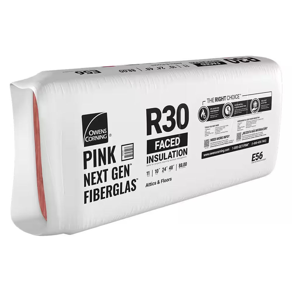 R-30 Faced Fiberglass Insulation Batt 24 In. X 48 In. (1 Bag) | eBay
