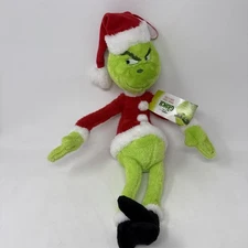 2018 20" Grinch Santa Claus Plush Bendable Flexible Universal Studios Dan Dee