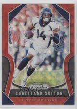 2019 Panini Prizm Red Wave Prizm 134/149 Courtland Sutton #199 4p1