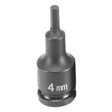 Grey Pneumatic 3/8" Drive x 4mm Hex Driver