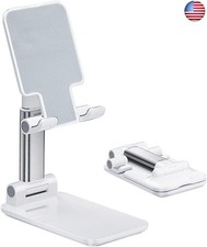 Cell Phone Stand, Angle Height Adjustable Cell Phone Holder with Silicon Pad