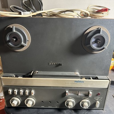 ReVox A77 Reel-to-Reel Tape Recorder Deck with Wood Case And Dust Cover Read!