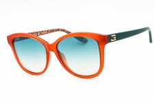 New Guess GU7920 44X Orange/Blue Mirror 58-15-140 Sunglasses