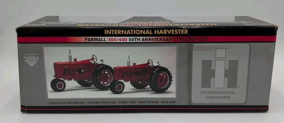 1/16 SpecCast FARMALL-IH 300/400 50th ANNIVERSARY TRACTOR SET  - Image 4 of 4