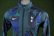 MEN S MEDIUM NIKE TOTTENHAM SPURS PRINTING SOCCER FOOTBALL JACKET OBSIDIAN, VGC