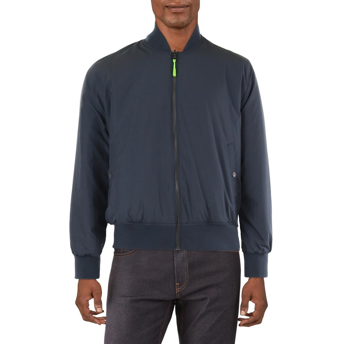 Мужская серая двусторонняя короткая куртка-бомбер Society of Threads, пальто XL BHFO 4597