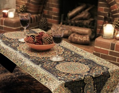 LPUK Authentisch Persisch Paisley Bohemian Termeh Tischläufer Wandteppich Floral 