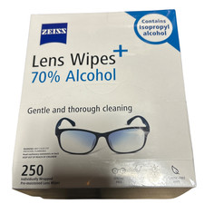 ZEISS Lens Cleaning Wipes 70 Alcohol Pre-Moistened 250 Count