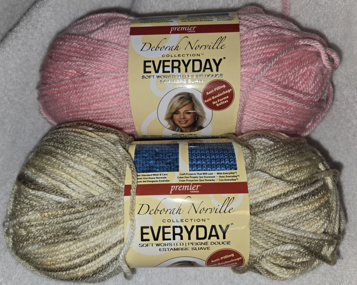 Premier Yarns 100 – 48 Deborah Norville Collection Everyday Solid Yarn, Multicolore