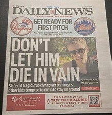 Daily News Sunday March 22, 2026 Opening Day Baseball Mets Yankees